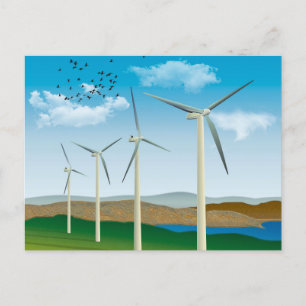 Vind Turbines Vykort