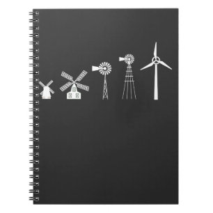 Vind Turbinhistorik Ren energimiljö Kärlek Anteckningsbok