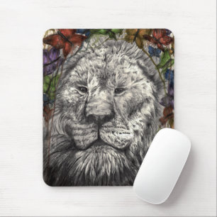 Vind under mina vingar Lejon Fjäril Wildlife Art Musmatta