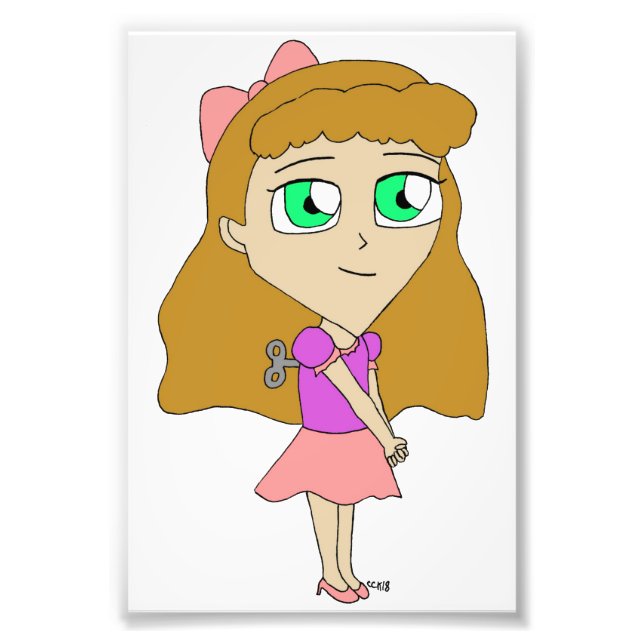 vind upp chibi fototryck (Framsidan)