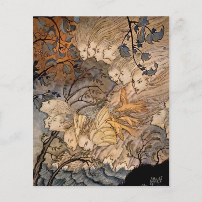 “Vindälvor” av Arthur Rackham (Framsida)