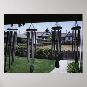 VindChimes på Solvang Kalifornien Poster
