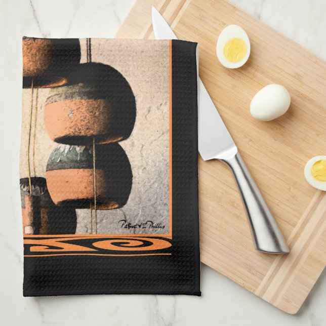 Vinden Chimes bebos fortfarande livstid Kökshandduk (Vikt i Fjärdedel)