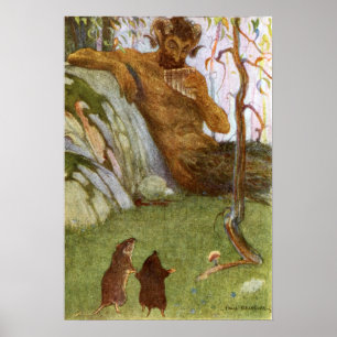 Vinden i Willows Original Illustration Poster