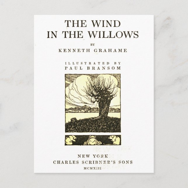 Vinden i Willows Vykort (Framsida)