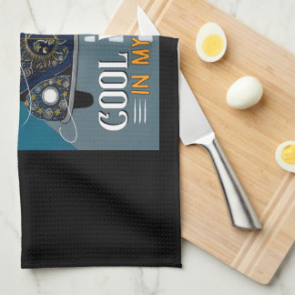 Vinden Tuxedo Cat Highway Coola i min hair Hippie  Kökshandduk