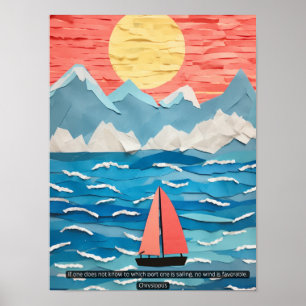 Vinden Wisdom: Stoic Insights by Chrysippus Poster