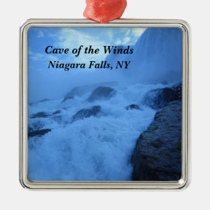 Vindens grotta, Niagara Falls, NY Julgransprydnad Metall