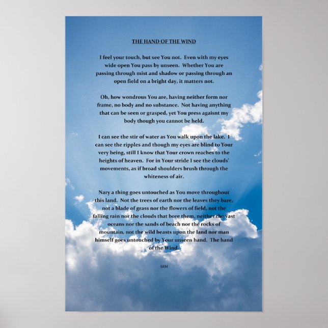 VINDENS HAND POSTER (Framsidan)