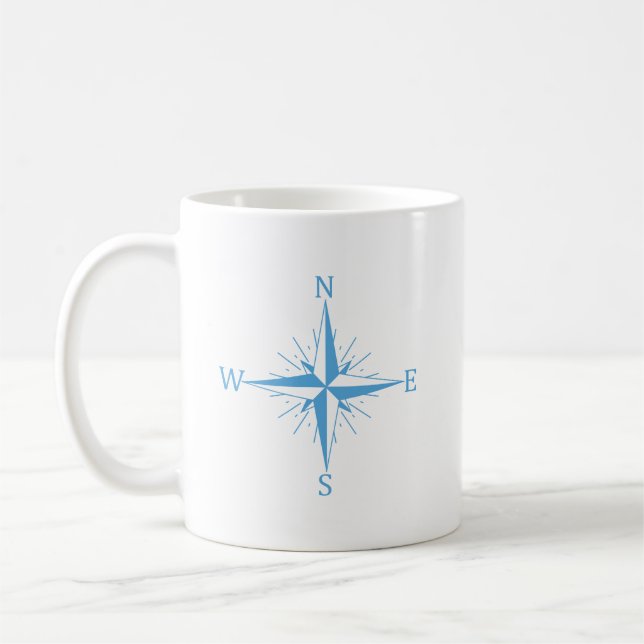 Vindens kompass kaffemugg (Vänster)