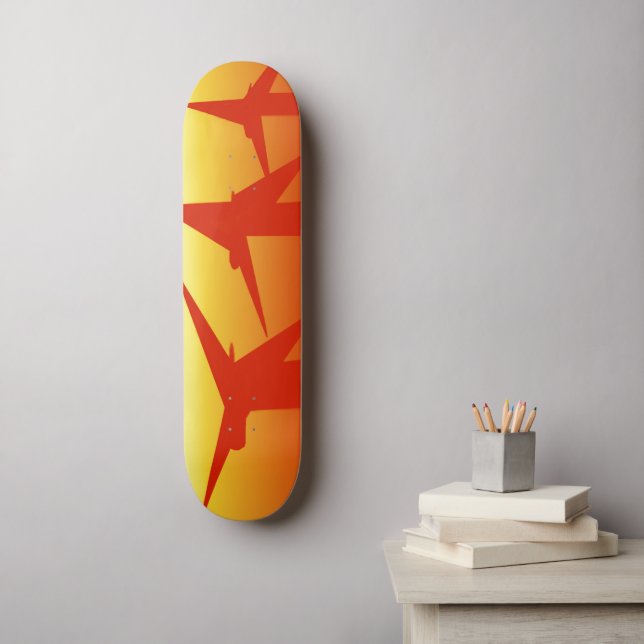 Vindens kraft skateboard bräda 19,5 cm (Väggkonst)