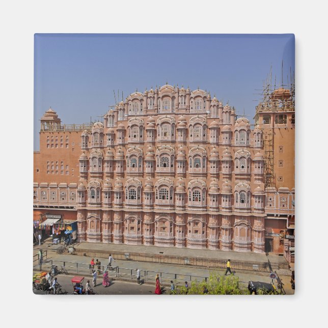 Vindens palats (Hawa Mahal), Jaipur, Indien Magnet (Framsidan)