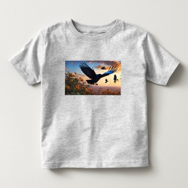 Vindens vingar: Kråkan och Sparrow T Shirt (Framsida)