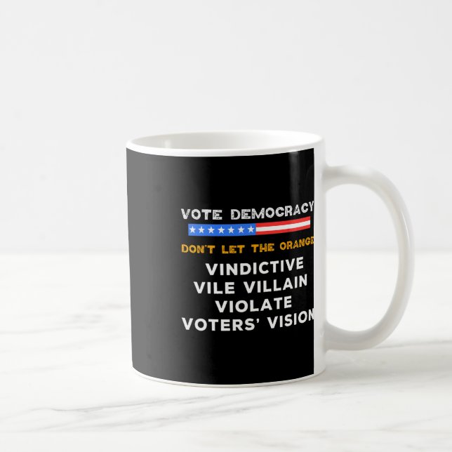 Vindictive Vile Villain Violat Voters Vision Kama Kaffemugg (Höger)