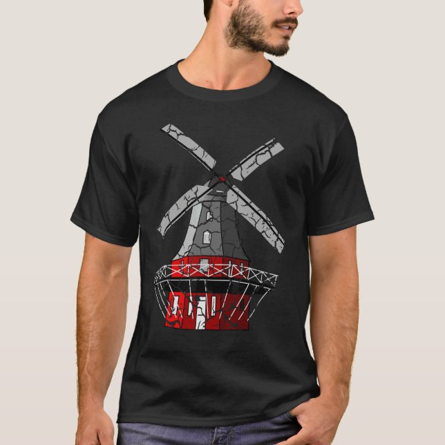 Vindkraftsfarm i nöd t shirt (Framsida)