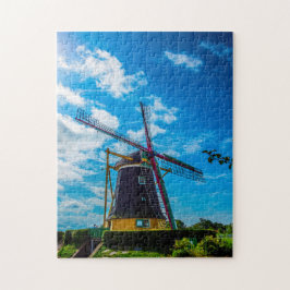 Vindkraftverk i Amsterdam Holland. Pussel