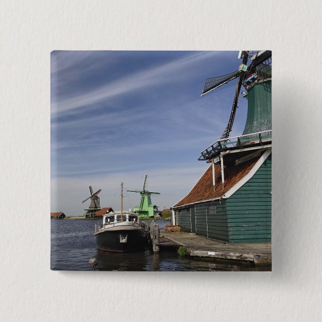 Vindkraftverk, Zaanse Schans, Holland, Nederländer Knapp (Framsida)