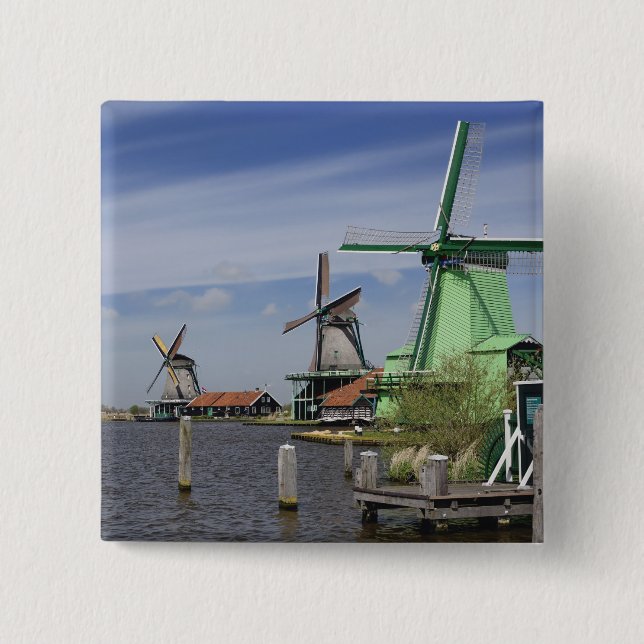 Vindkraftverk, Zaanse Schans, Holland, Nederländer Knapp (Framsida)