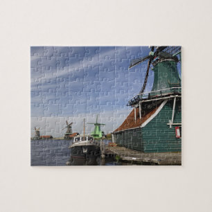 Vindkraftverk, Zaanse Schans, Holland, Nederländer Pussel