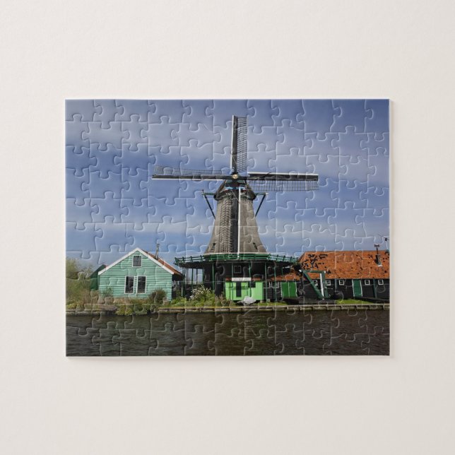 Vindkraftverk, Zaanse Schans, Holland, Nederländer Pussel (Horisontell)