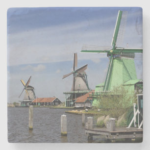 Vindkraftverk, Zaanse Schans, Holland, Nederländer Stenunderlägg