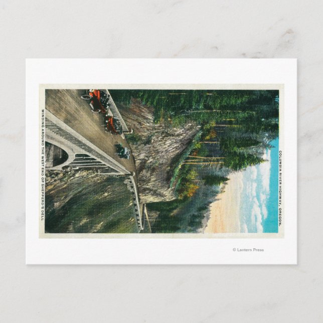 Vindning runt Västerns Slut på Shepperds Dell Vykort (Framsida)