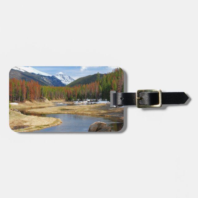 Vindningen av Colorado med berg och Gräs Bagagebricka (Horisontell Framsida)