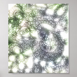 Vindningen Mask A3-arbetsytan Poster
