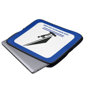 Vindrurfer på svart, blå vindrutetoraffinerad anpa laptop sleeve
