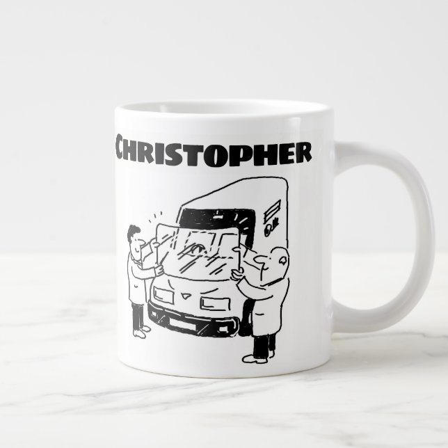 Vindrutespolare och vindrutersättning jumbo mugg (Höger)