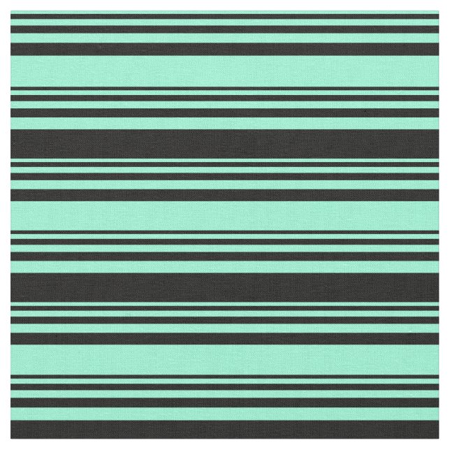 Vindrutetorin och svart Färgad, lind/stripe Mönste Tyg (Närbild)