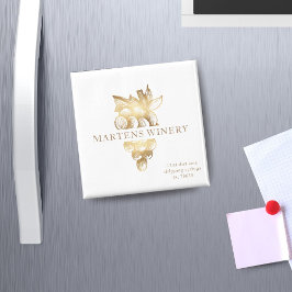 Vindruvor för vinframställning i vin guld magnet