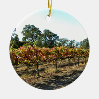 Vindruvor i Mendocino County, Kalifornien Julgransprydnad Keramik