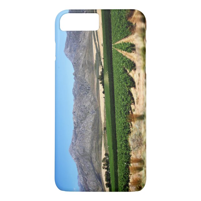Vindruvor och berg in i Franschhoek, S Afrika Case-Mate iPhone Skal (Baksida)