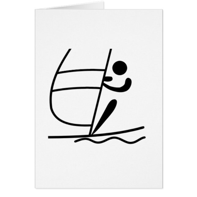 Vindsurfa Hälsningskort (Framsidan)