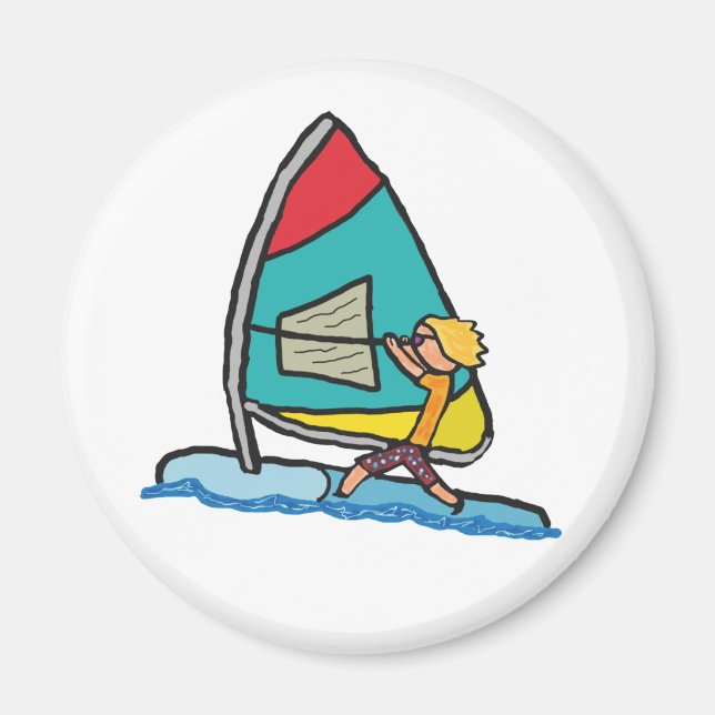 Vindsurfing Magnet (Framsidan)