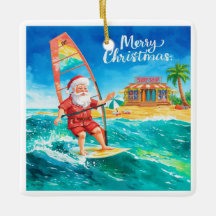 Vindsurfing Santa Strand Julkort