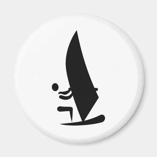 Vindsurfingsymbol Magnet (Framsidan)