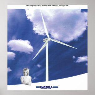 Vindturbin för VESTAS V-80 Poster