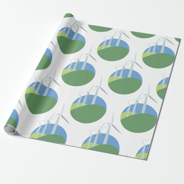 Vindturbiner Presentpapper (Utrullad)