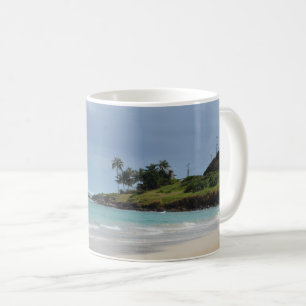 Vindytropisk strand kaffemugg