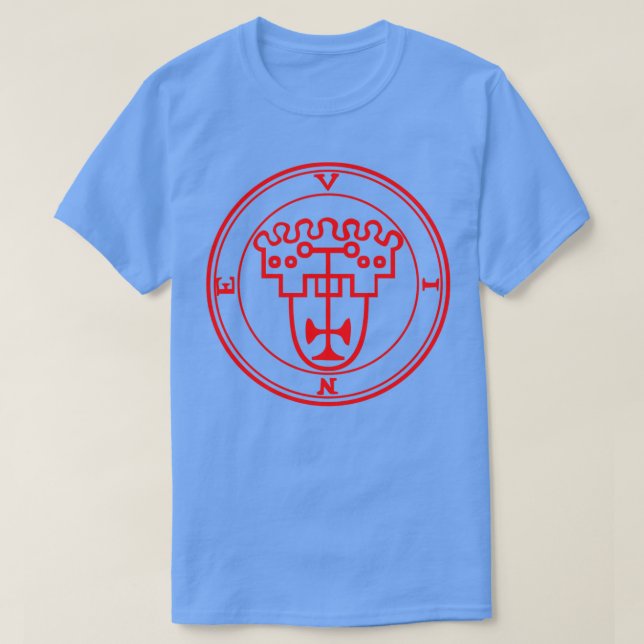 Vine Ars Goetia Sigil Red T Shirt (Design framsida)