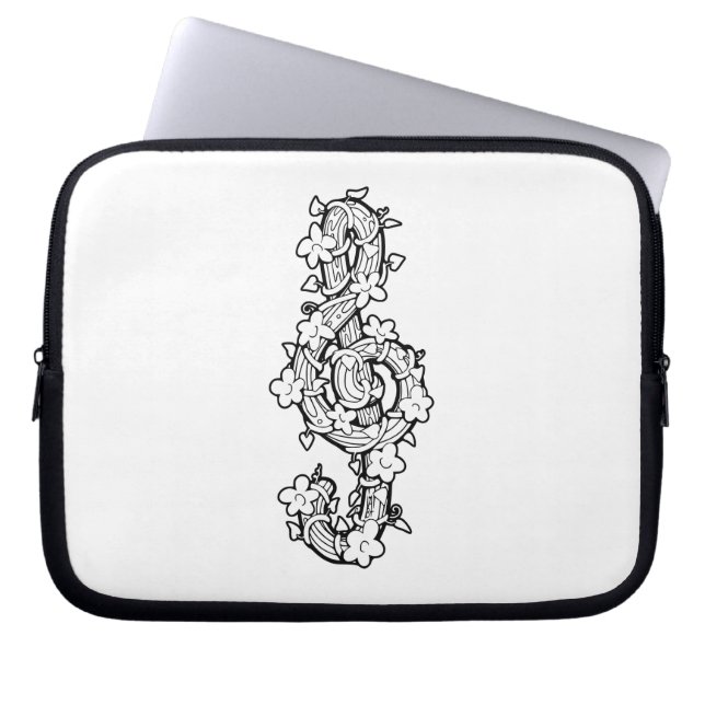 Vine Clef Laptop sleeve 10 tum (Framsidan)