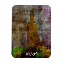 Vine Digital Art Magnet