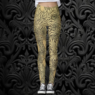 Vine från William Morris, Vintage Textile Mönster Leggings