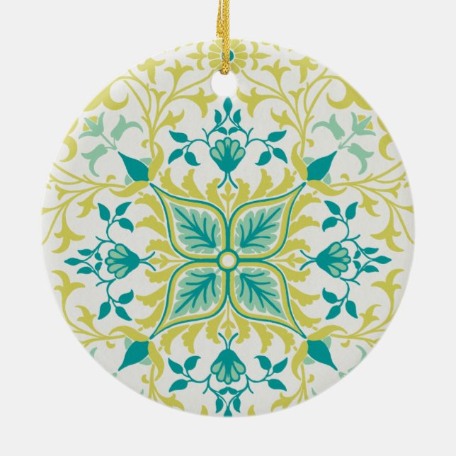 Vine Mönster (av William Morris) Julgransprydnad Keramik (Baksidan)