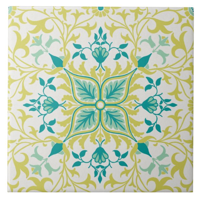 Vine Mönster (av William Morris) Kakelplatta (Framsidan)