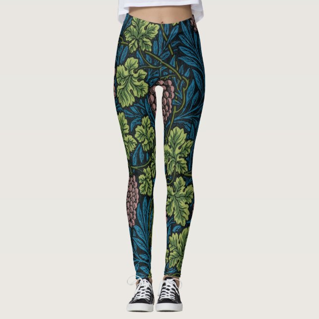 Vine Mönster, William Morris Leggings (Framsida)