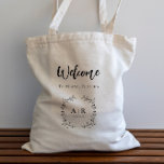 Vine Rulla Bröllop Välkommen Bag, Hotel Guest Tygkasse<br><div class="desc">Den här vinden gör en elegant påstående för bröllop. Du kan anpassa dig till din information och ändra ordalydelsen till kostym för ditt evenemang.</div>