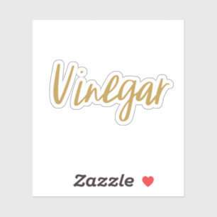 Vinegar Storage Sticker Klistermärken